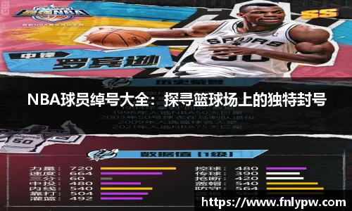 NBA球员绰号大全：探寻篮球场上的独特封号